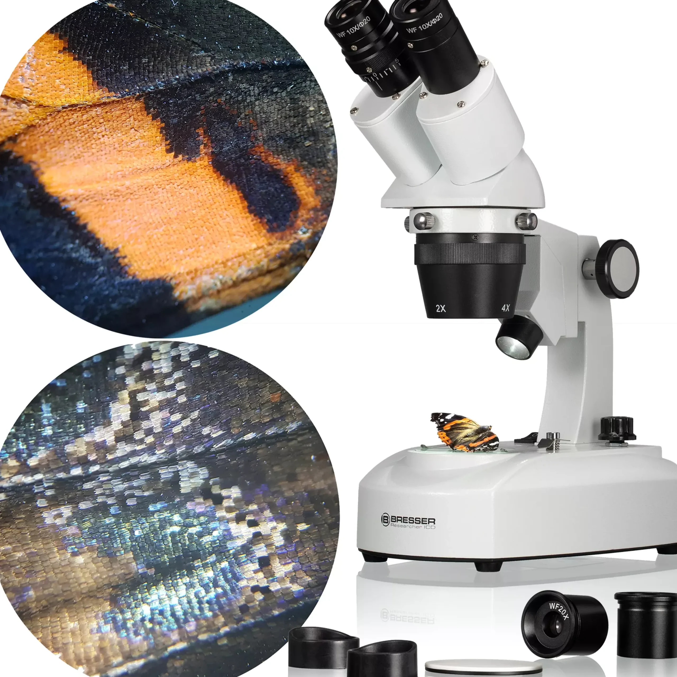 Researcher ICD LED 20x-80x Stereomikroskop>Bresser Fashion