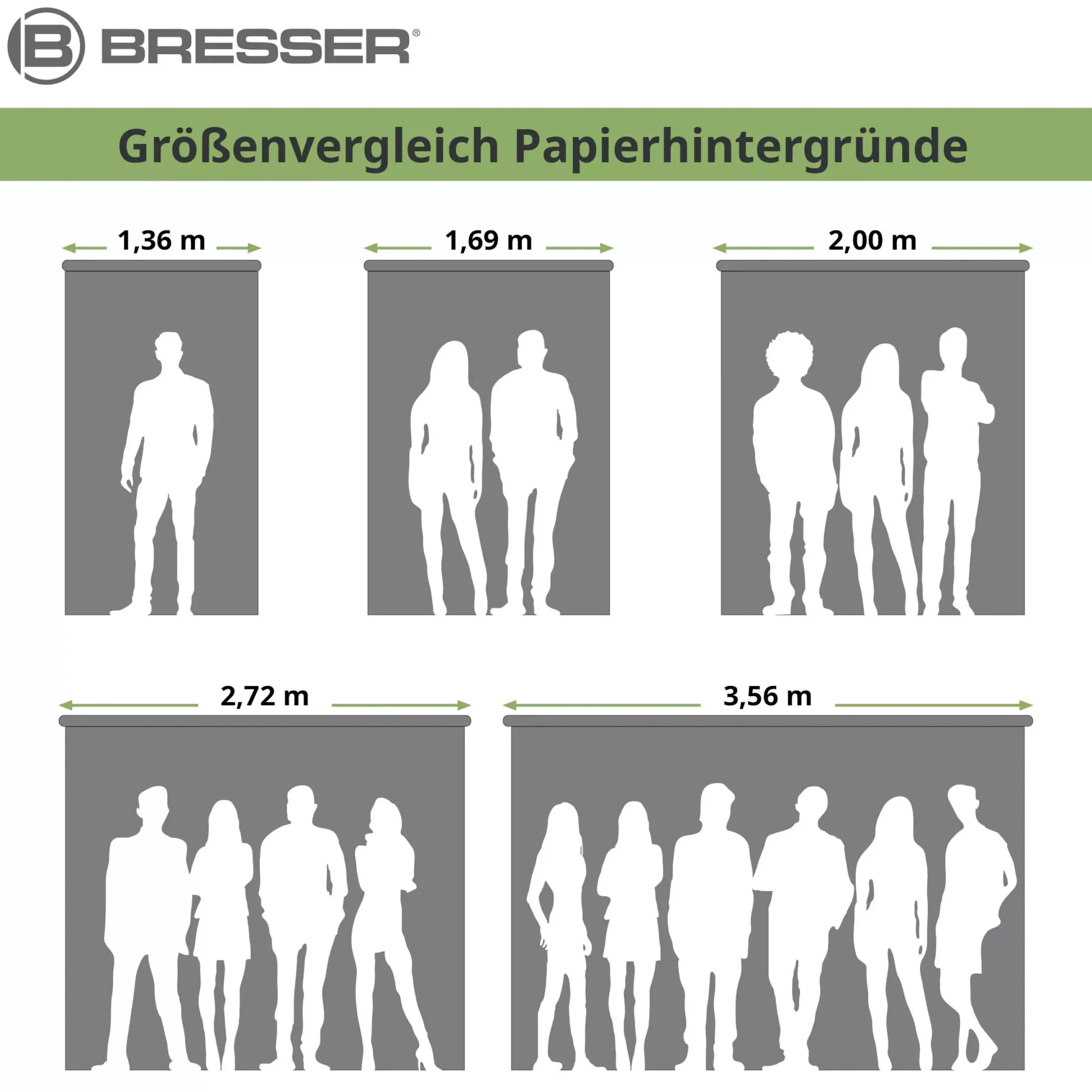 SBP13 Papierhintergrundrolle 1,69 x 11m Crimson Rot>Bresser Outlet