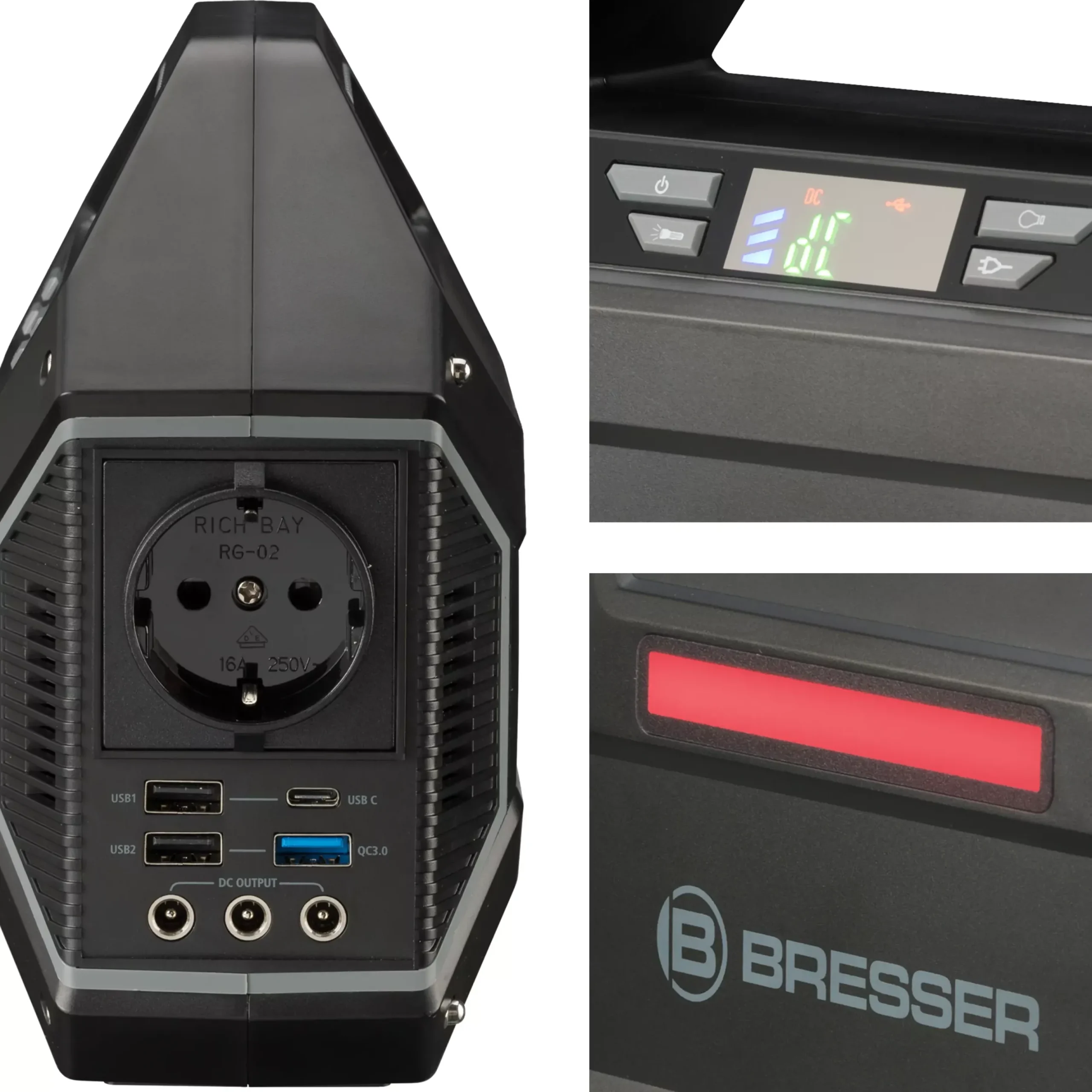 Set Mobile Power-Station 100 W + Solar-Panel 40 W>Bresser Shop