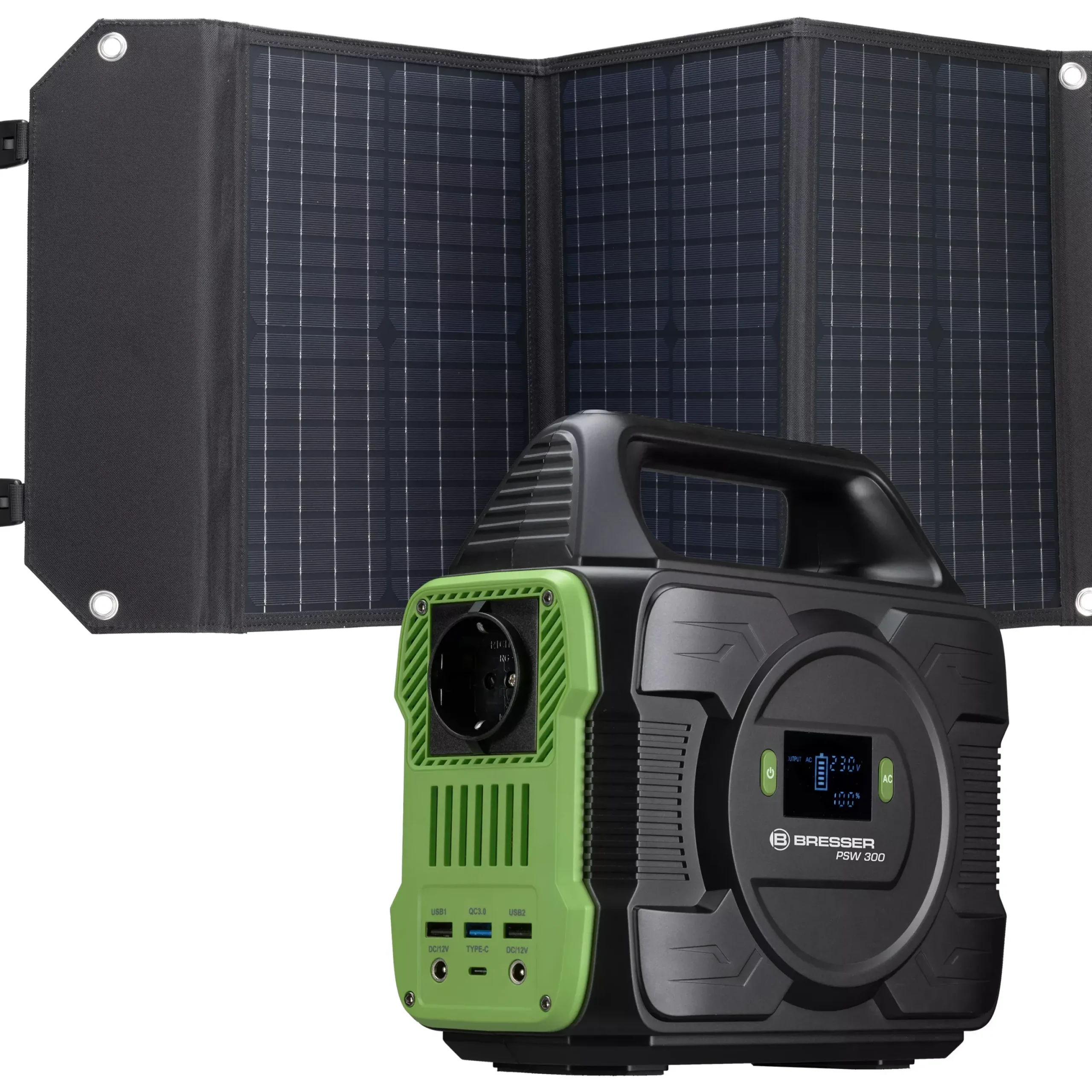 Set Mobile Power-Station 300 W + Solar-Ladegerät 60 W>Bresser Outlet