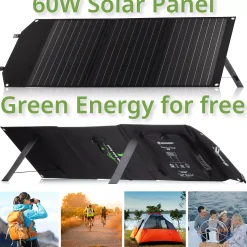 Set Mobile Power-Station 300 W + Solar-Ladegerät 60 W><noscript><img width=