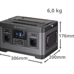 Set Mobile Power-Station 500 W + Solar-Ladegerät 60 W><noscript><img width=