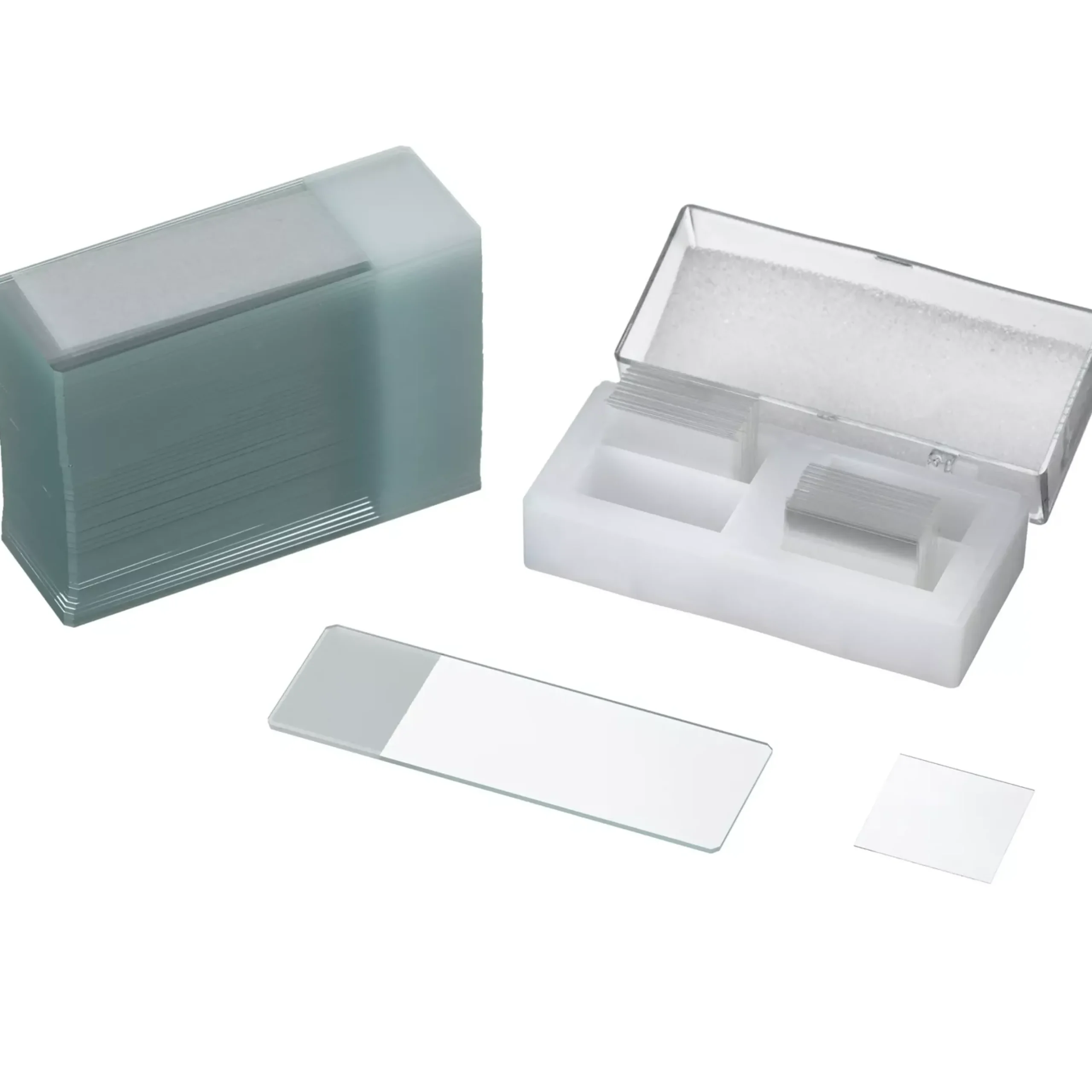 Set Objektträger / Deckgläser 50/100 gebrauchsfertig, mit Boro 3.3 Deckgläsern>Bresser Best