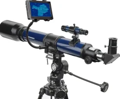 SKYLUX Linsenteleskop 70/700mm mit Smartphone-Halter und Sonnenfilter>Bresser New