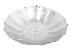 SM-09 Jumbo Reflexschirm silber/schwarz 180 cm><noscript><img width=