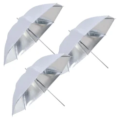 SM-04 Reflexschirm weiß/silber 109 cm - 3er Set>Bresser Hot