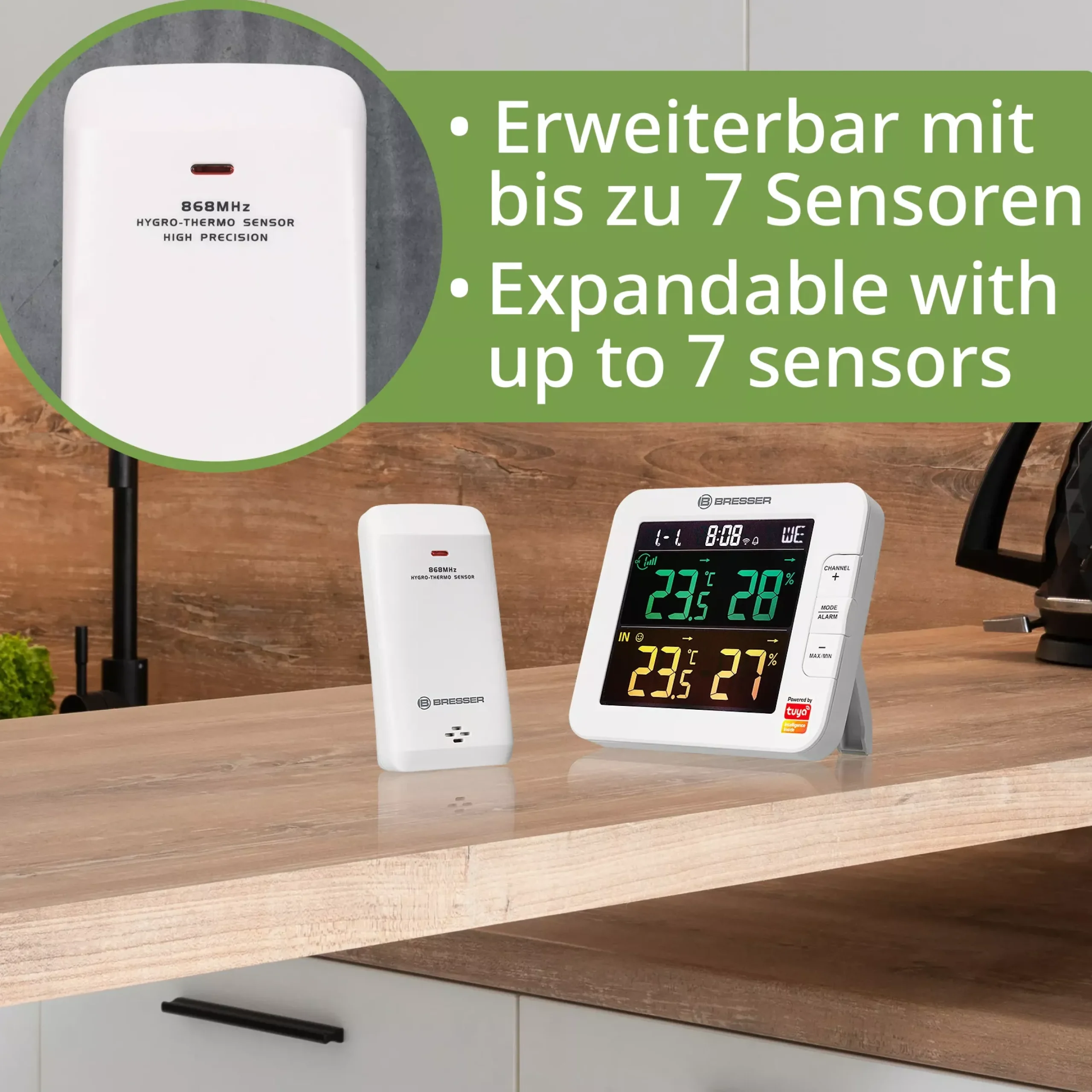 Smart Home 7-Kanal Tuya Thermo-Hygrometer>Bresser Outlet