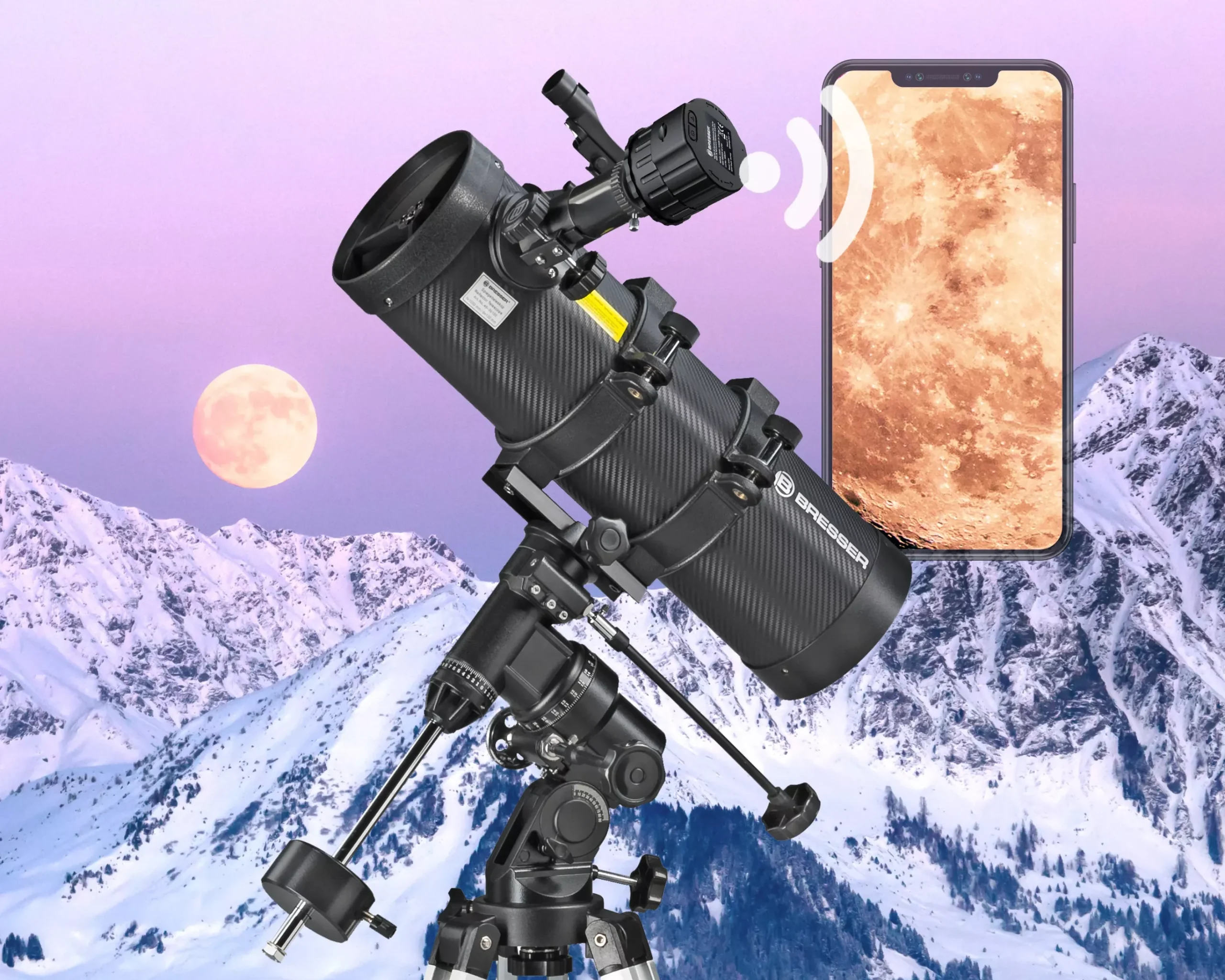 Spica Plus EQ Teleskop-Set inkl. WLAN-Okularkamera>Bresser Fashion