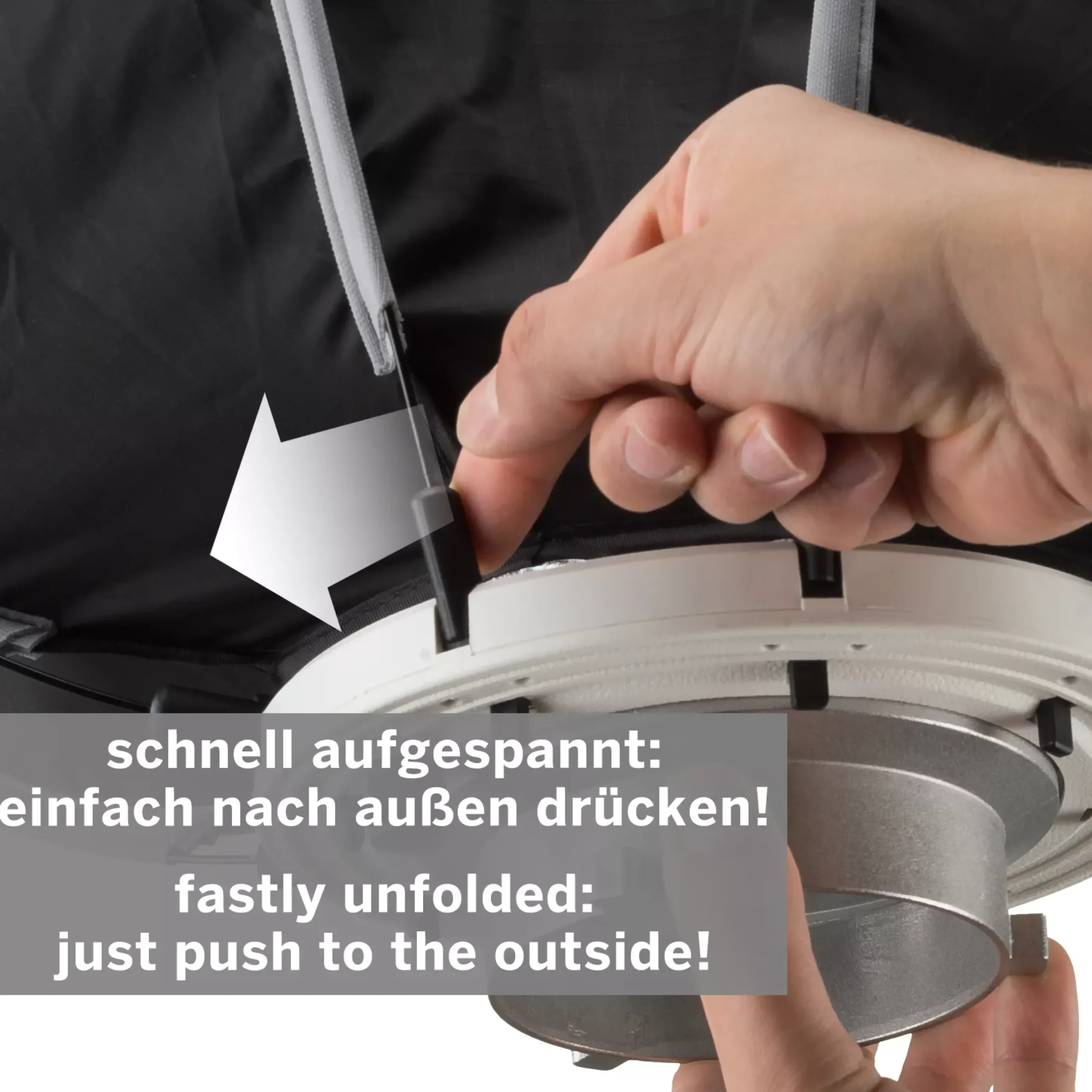 Super Quick Schnellspann-Octabox/Softbox 65cm mit Bowens-Anschluss>Bresser New