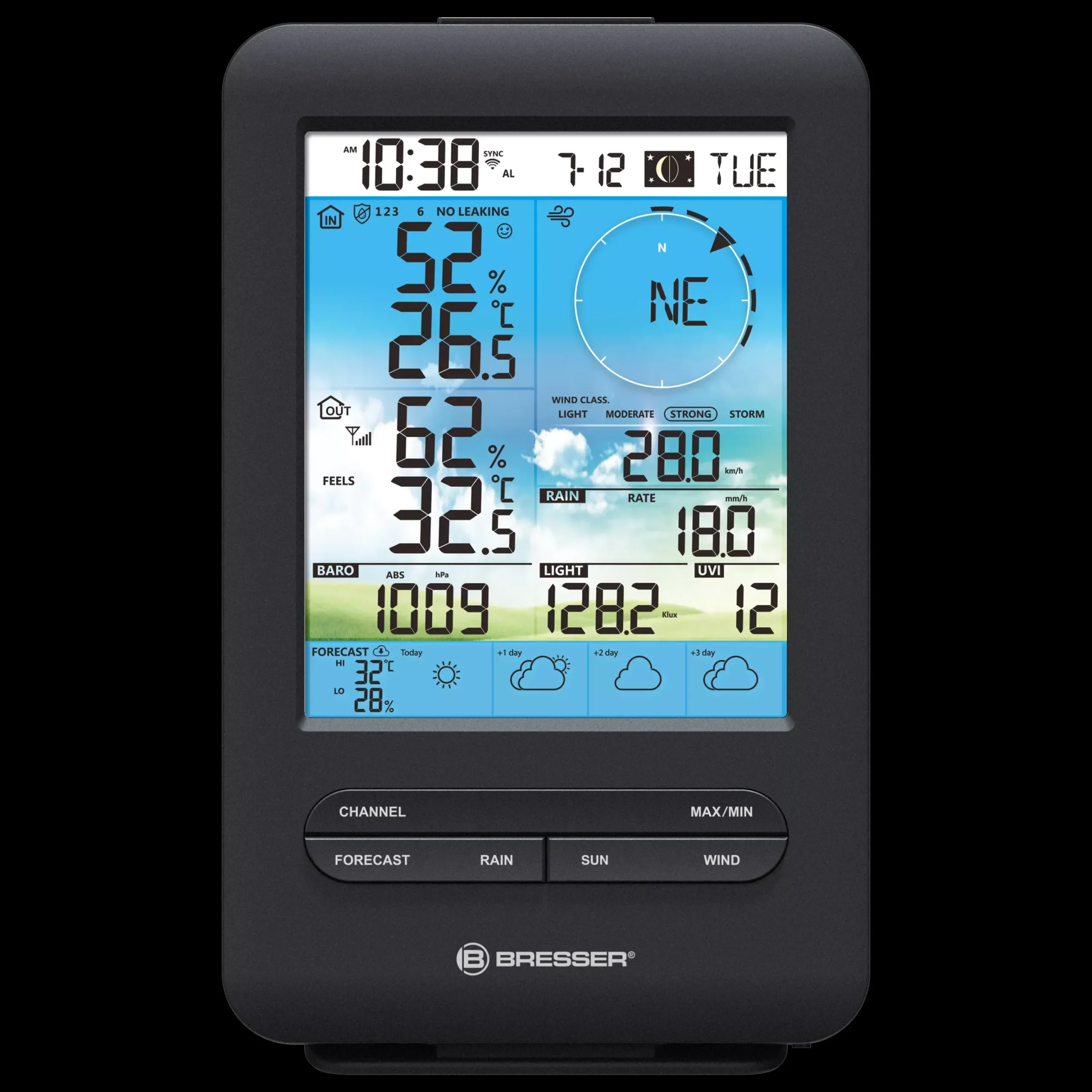 4-Tage 4CAST WLAN-Wetterstation mit 7-in-1-Außensensor>Bresser New