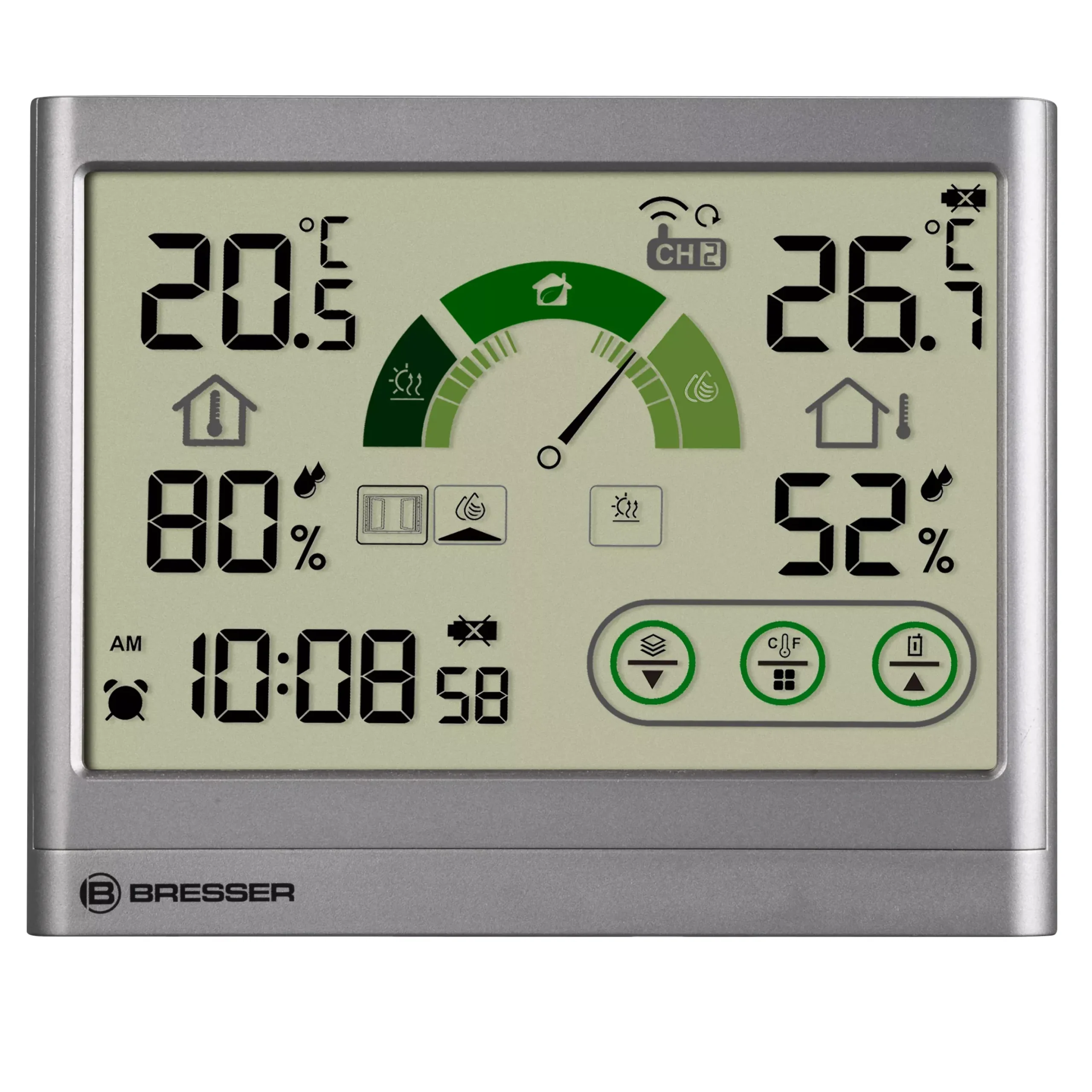 Thermo-Hygrometer mit Lüftungsempfehlung VentAir H>Bresser Flash Sale