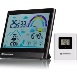VentAir Thermo-Hygrometer mit Touchscreenfunktion und Lüftungsempfehlung>Bresser Store