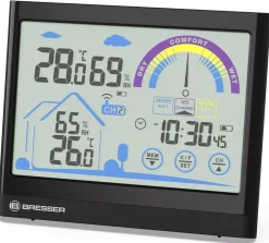 VentAir Thermo-Hygrometer mit Touchscreenfunktion und Lüftungsempfehlung><noscript><img width=