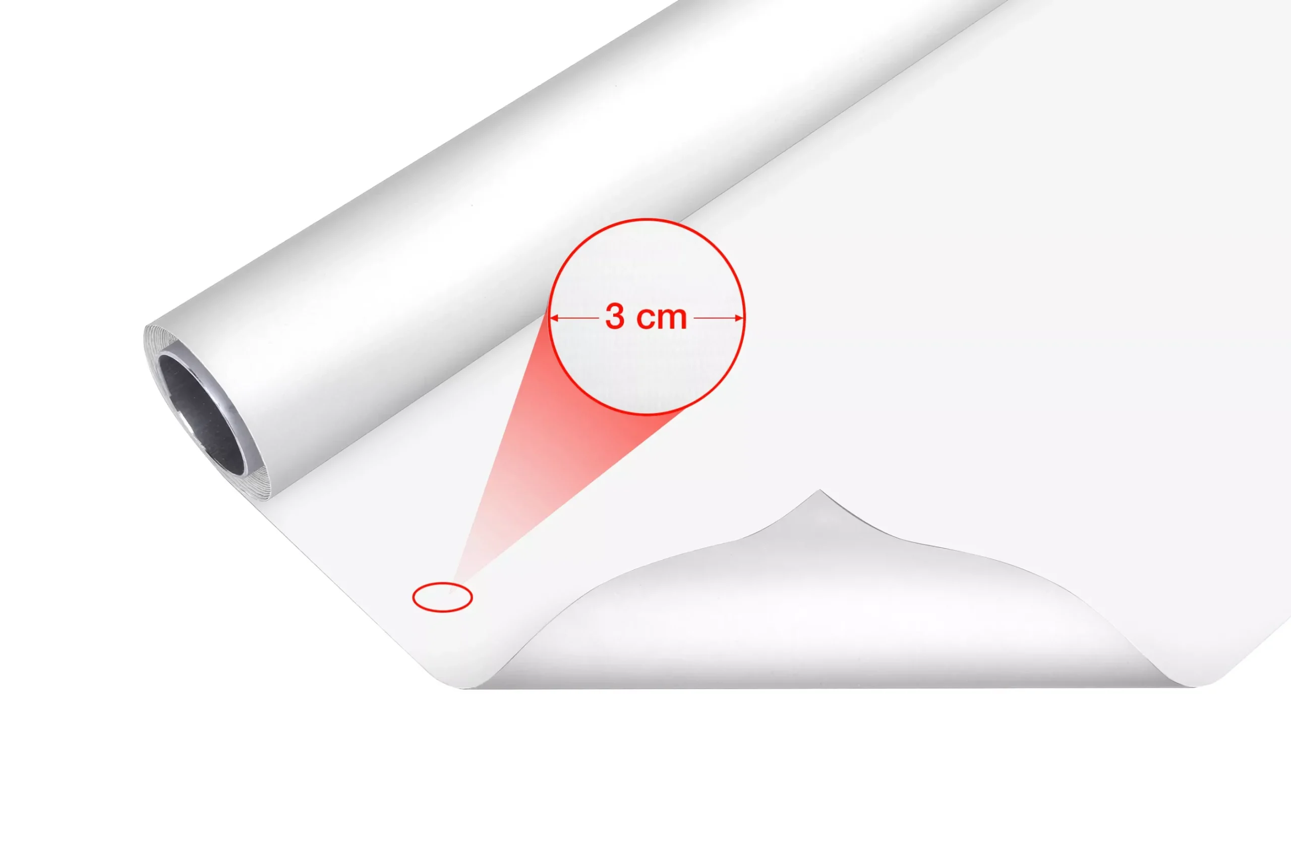 Vinyl Hintergrundrolle 2,00 x 6m weiß>Bresser Best