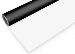 Vinyl Hintergrundrolle 2,00 x 4m Schwarz/Weiß>Bresser New