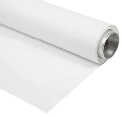 Vinyl Hintergrundrolle 1,35 x 6m Weiß>Bresser New