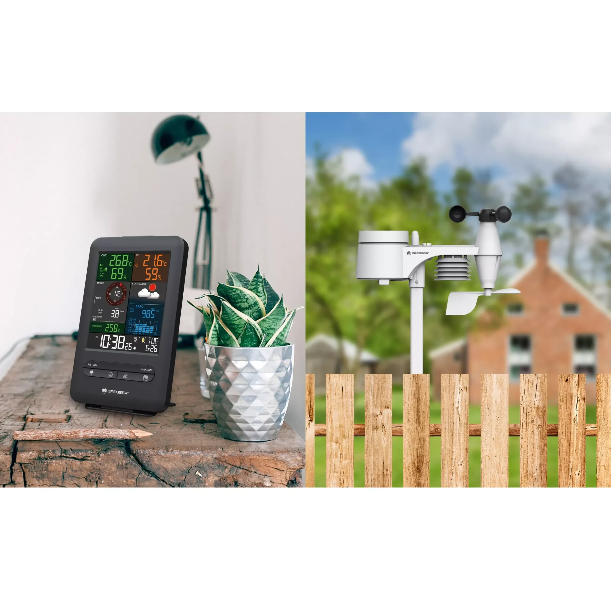 Wetterstation 5-in-1 Beaufort mit Farbdisplay>Bresser New