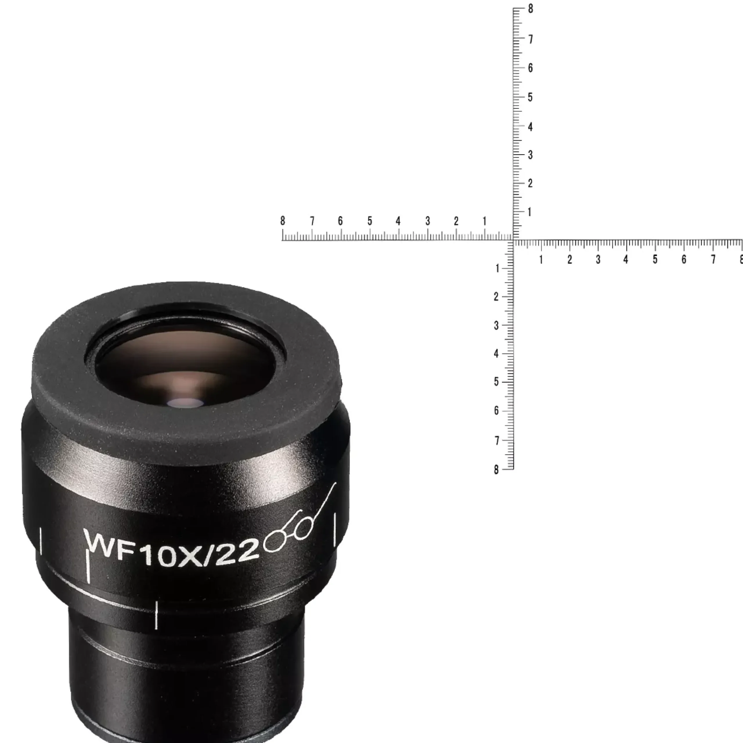 WF 10x/22 Fadenkreuz-Mikrometer-Okular für diverse Science Mikroskope (30)>Bresser Fashion