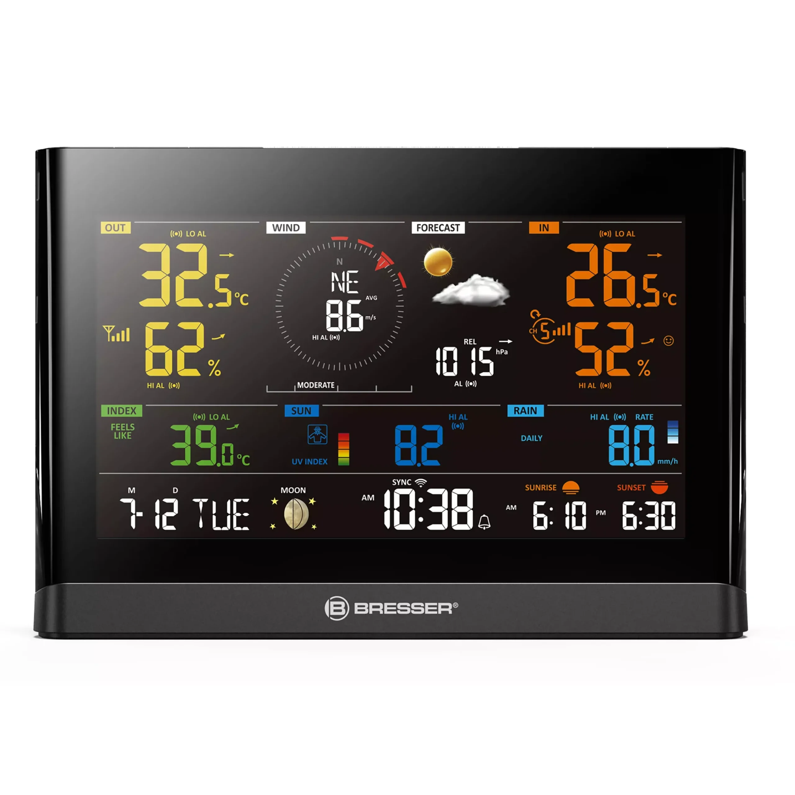 WLAN Comfort Wetterstation mit 7-in-1-Profi-Sensor und modernem Farbdisplay>Bresser Outlet