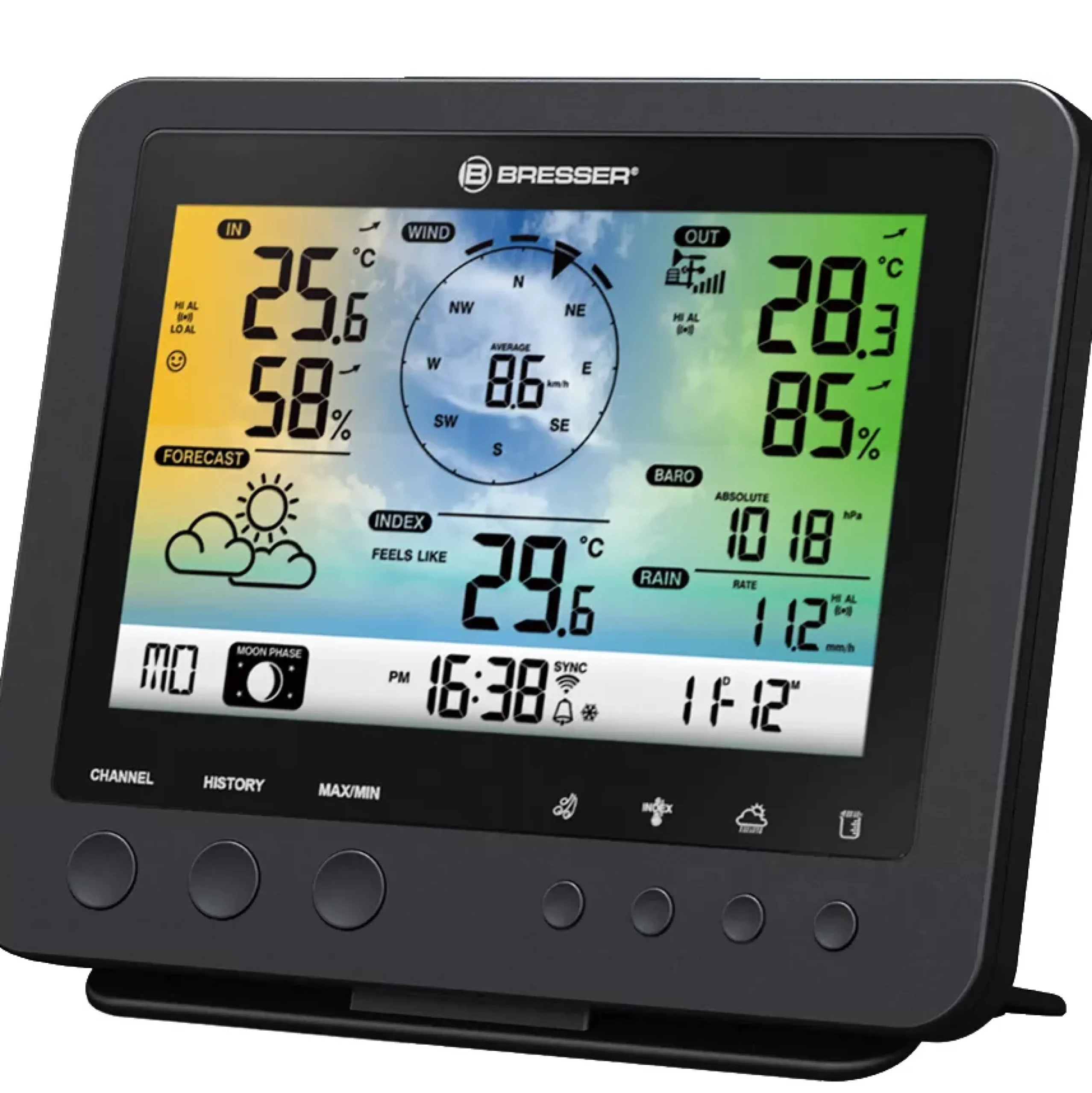 WLAN-Farbwetterstation mit 5-in-1-Profi-Sensor>Bresser Clearance