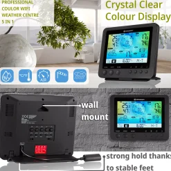WLAN-Farbwetterstation mit 5-in-1-Profi-Sensor><noscript><img width=