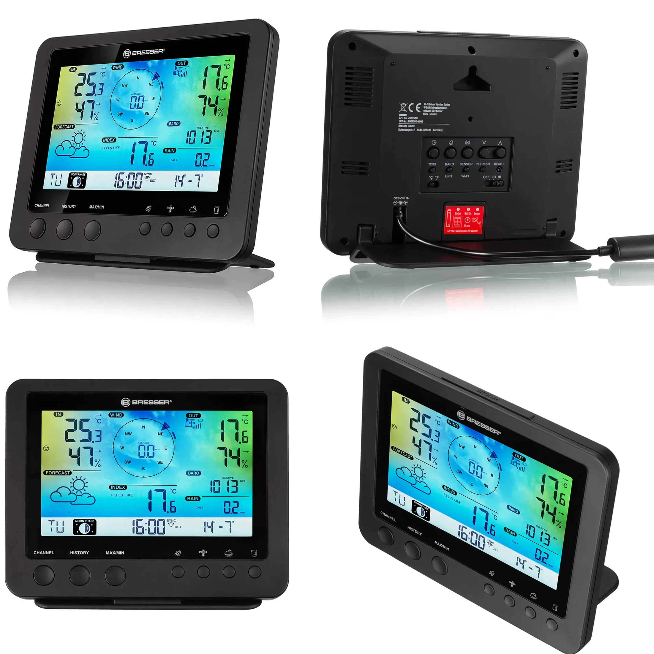 WLAN-Farbwetterstation mit 5-in-1-Profi-Sensor>Bresser Clearance