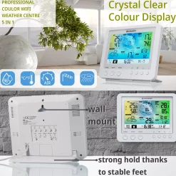 WLAN-Farbwetterstation mit 5-in-1-Profi-Sensor weiß><noscript><img width=