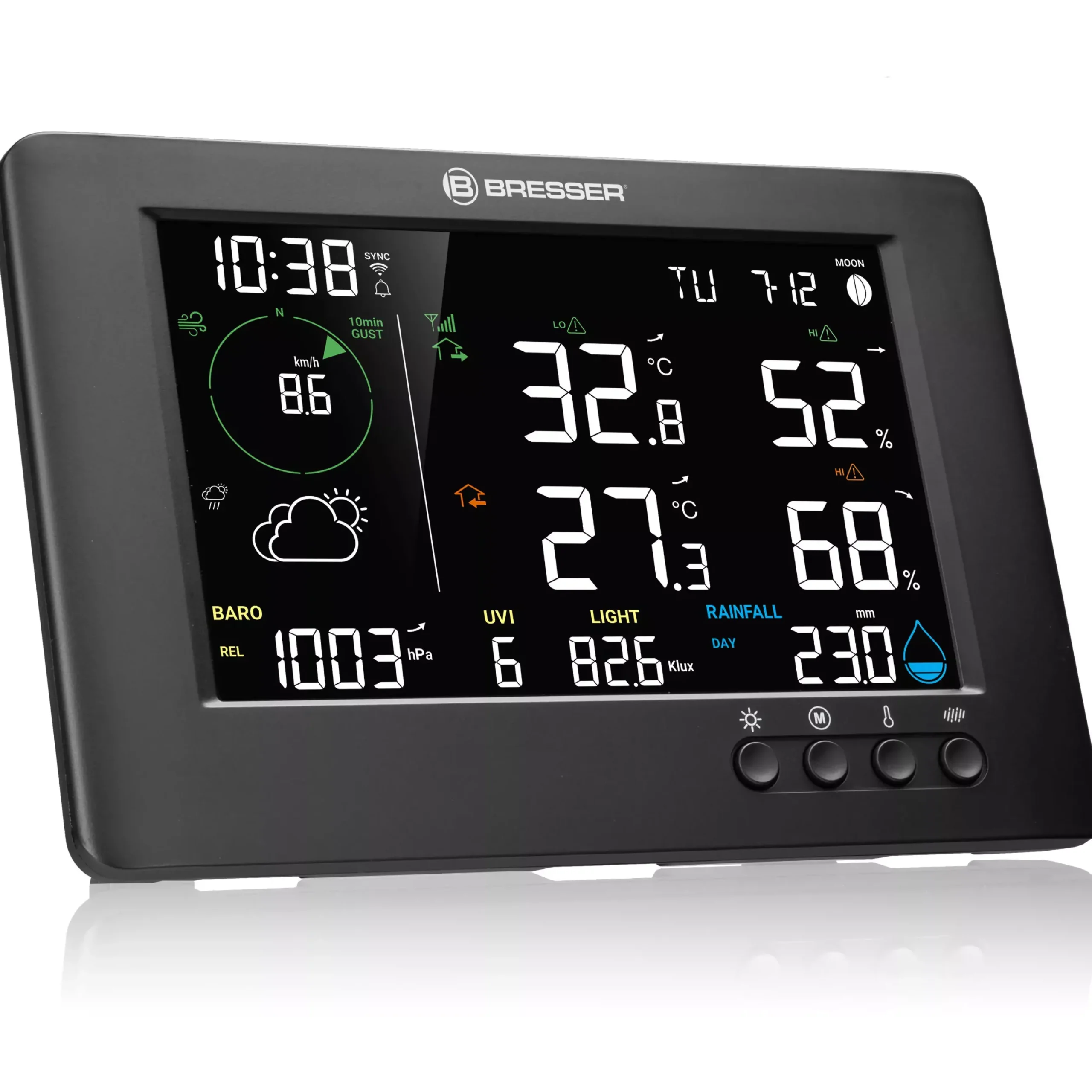 WLAN-7-in-1-Funk-Wetterstation TB>Bresser Sale