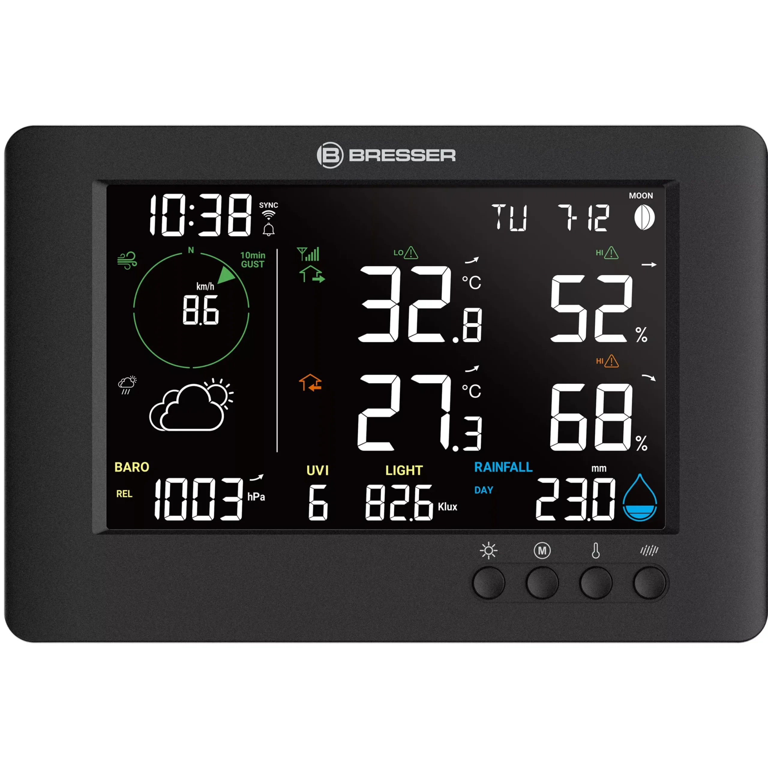 WLAN-7-in-1-Funk-Wetterstation TB>Bresser Sale