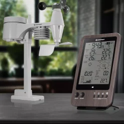 WTW 5-in-1-Wetterstation in Holzoptik><noscript><img width=