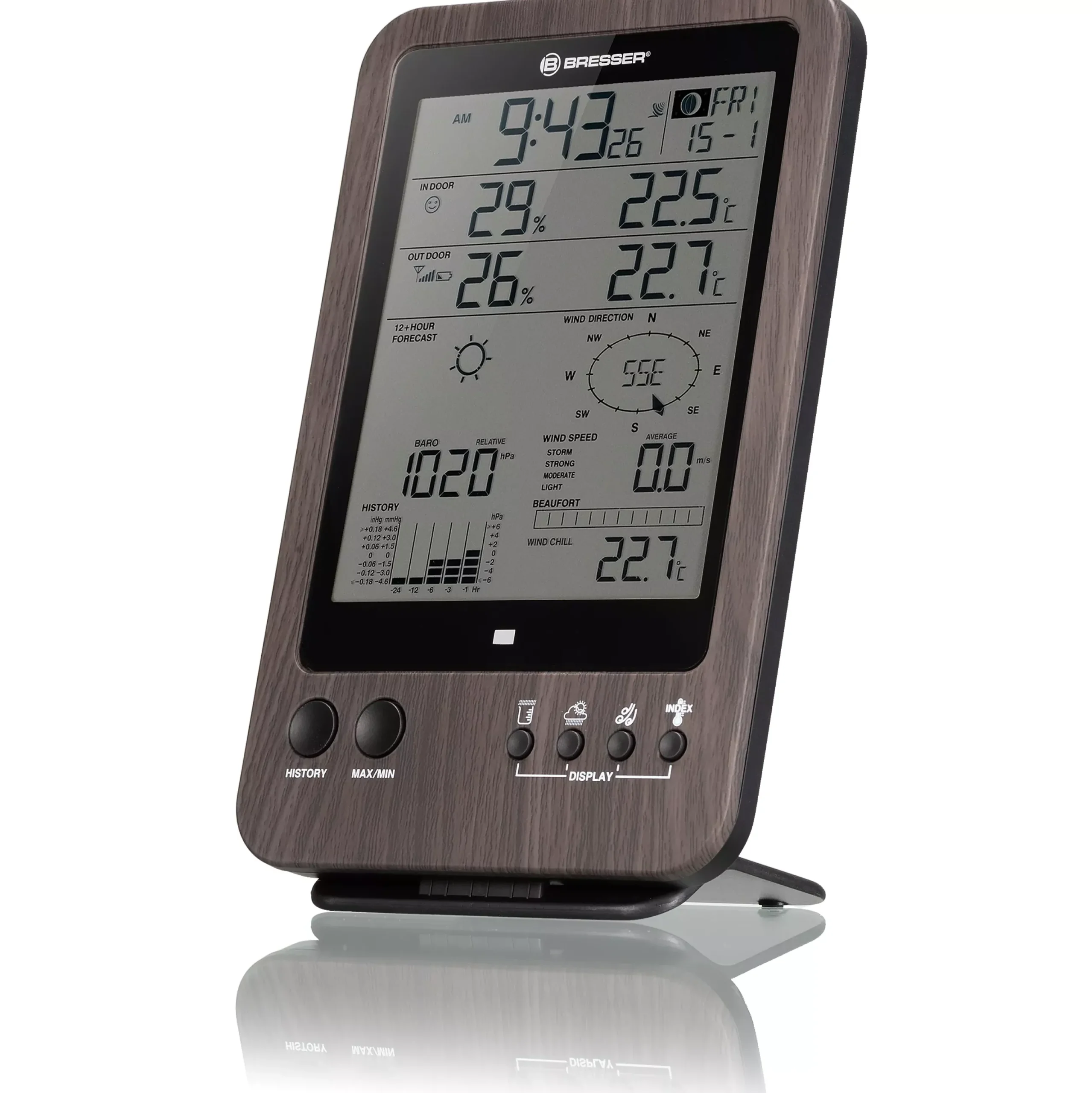 WTW 5-in-1-Wetterstation in Holzoptik>Bresser Cheap