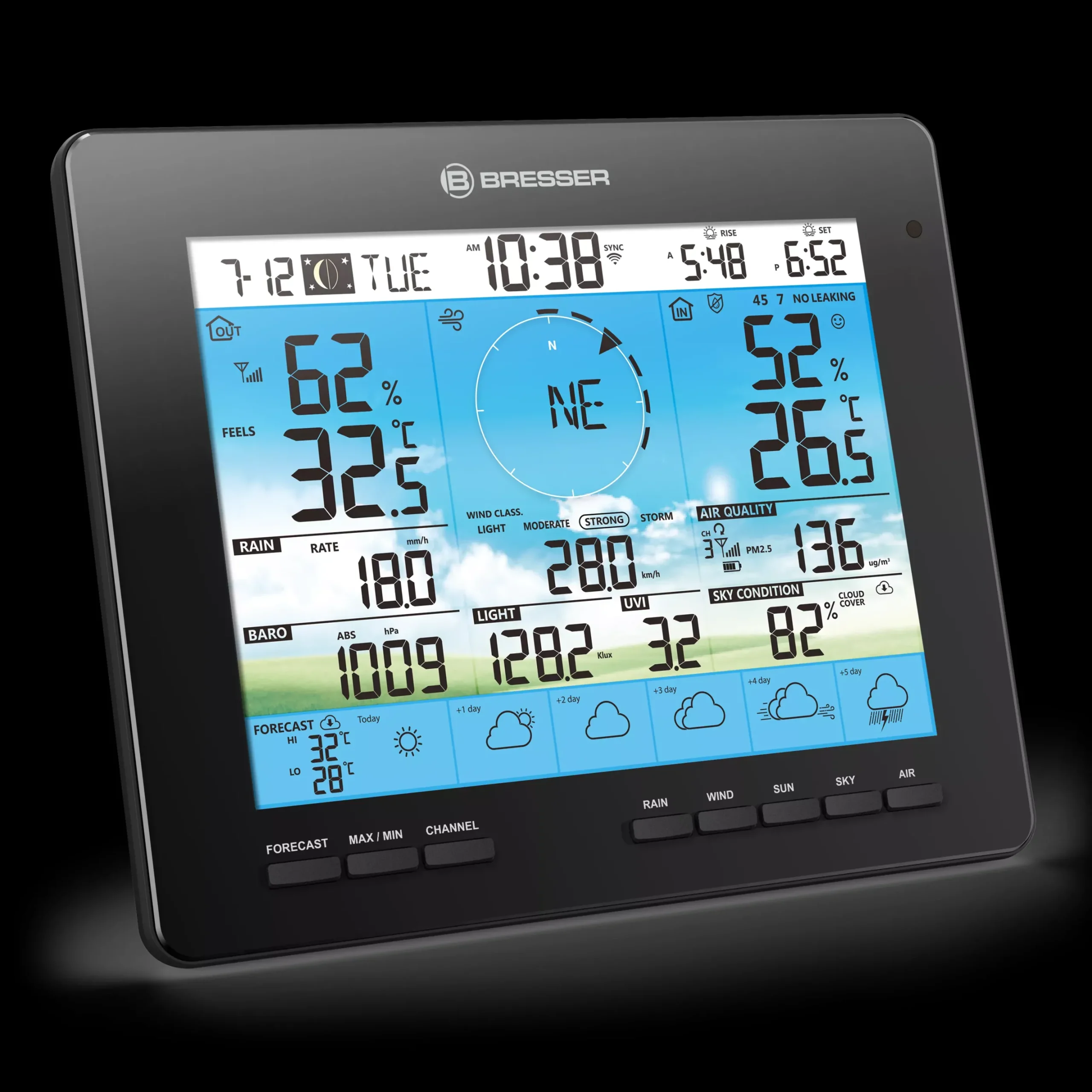 zusätzliche / Ersatz-Basisstation für 7003210 6-Tage 4CAST Wetterstation>Bresser Flash Sale