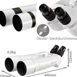 EXPLORE SCIENTIFIC BT-82 SF Großfernglas mit 62 Grad LER-Okularen 20 mm><noscript><img width=