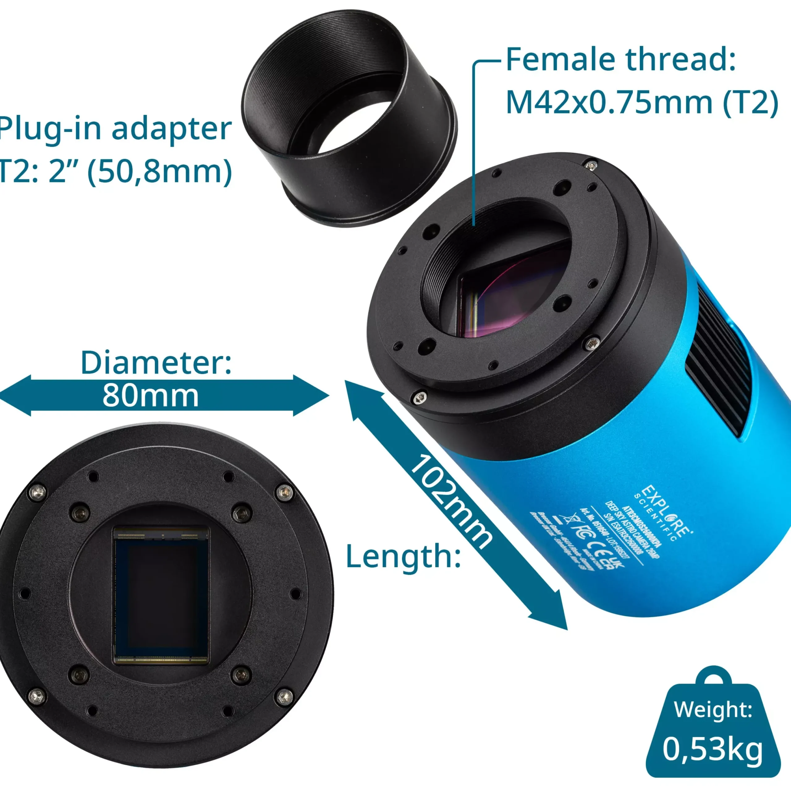 EXPLORE SCIENTIFIC Deep Sky Astro Kamera 26MP>Bresser Cheap