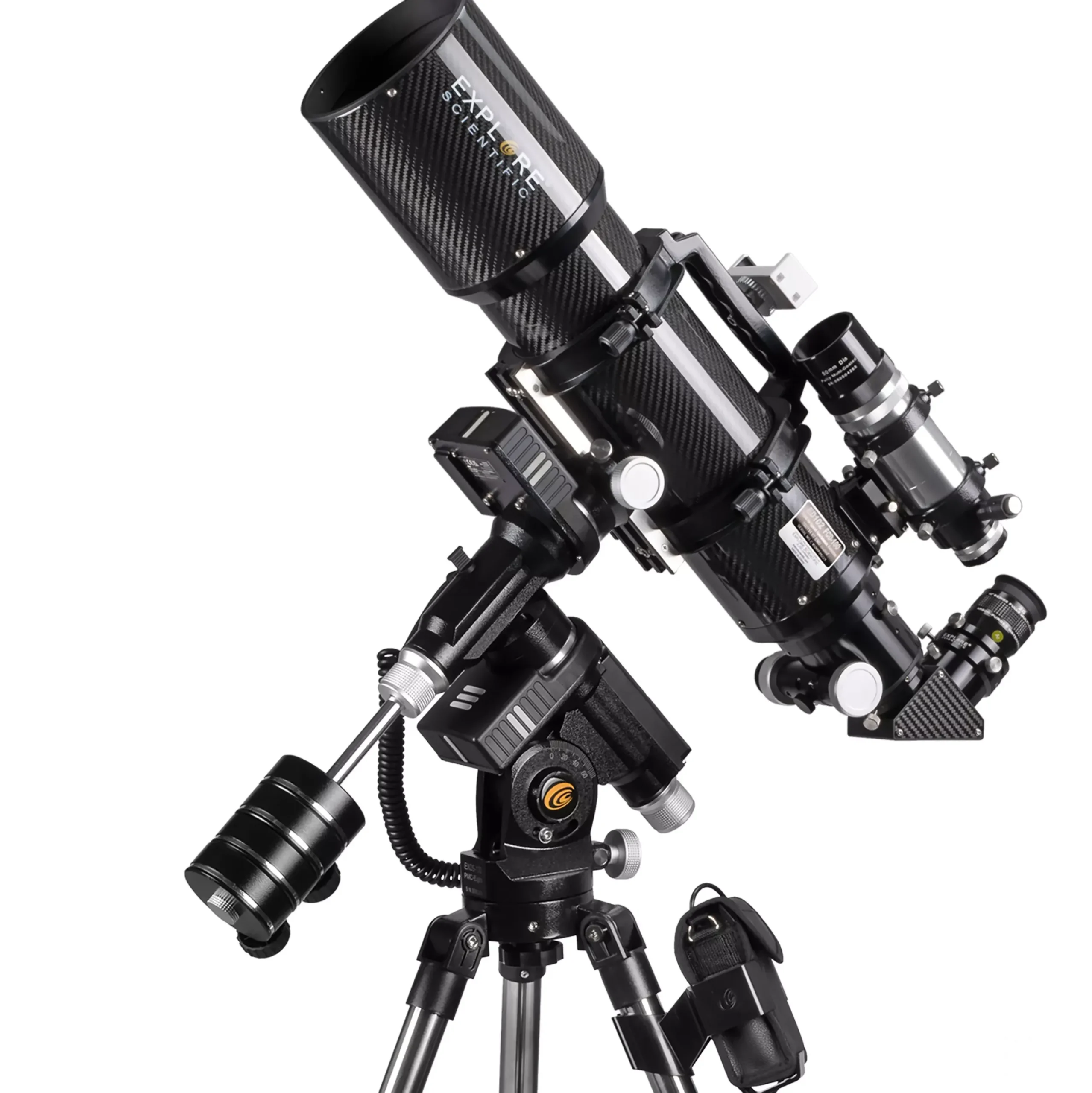 EXPLORE SCIENTIFIC ED102 CF-APO iEXOS-100 PMC-Eight GoTo Teleskop-Set>Bresser New