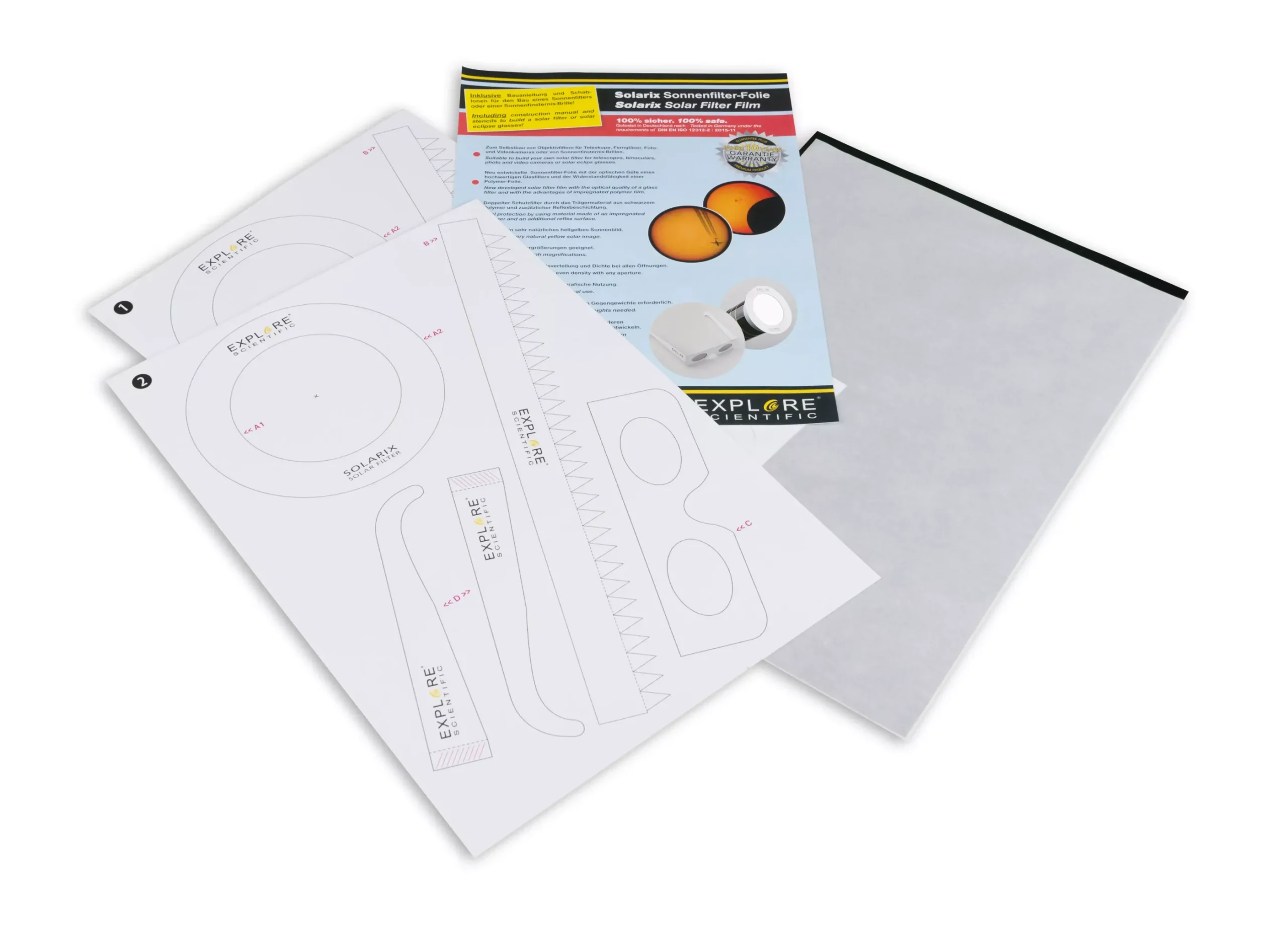 EXPLORE SCIENTIFIC Solarix Sonnenfilterfolie A4>Bresser Store