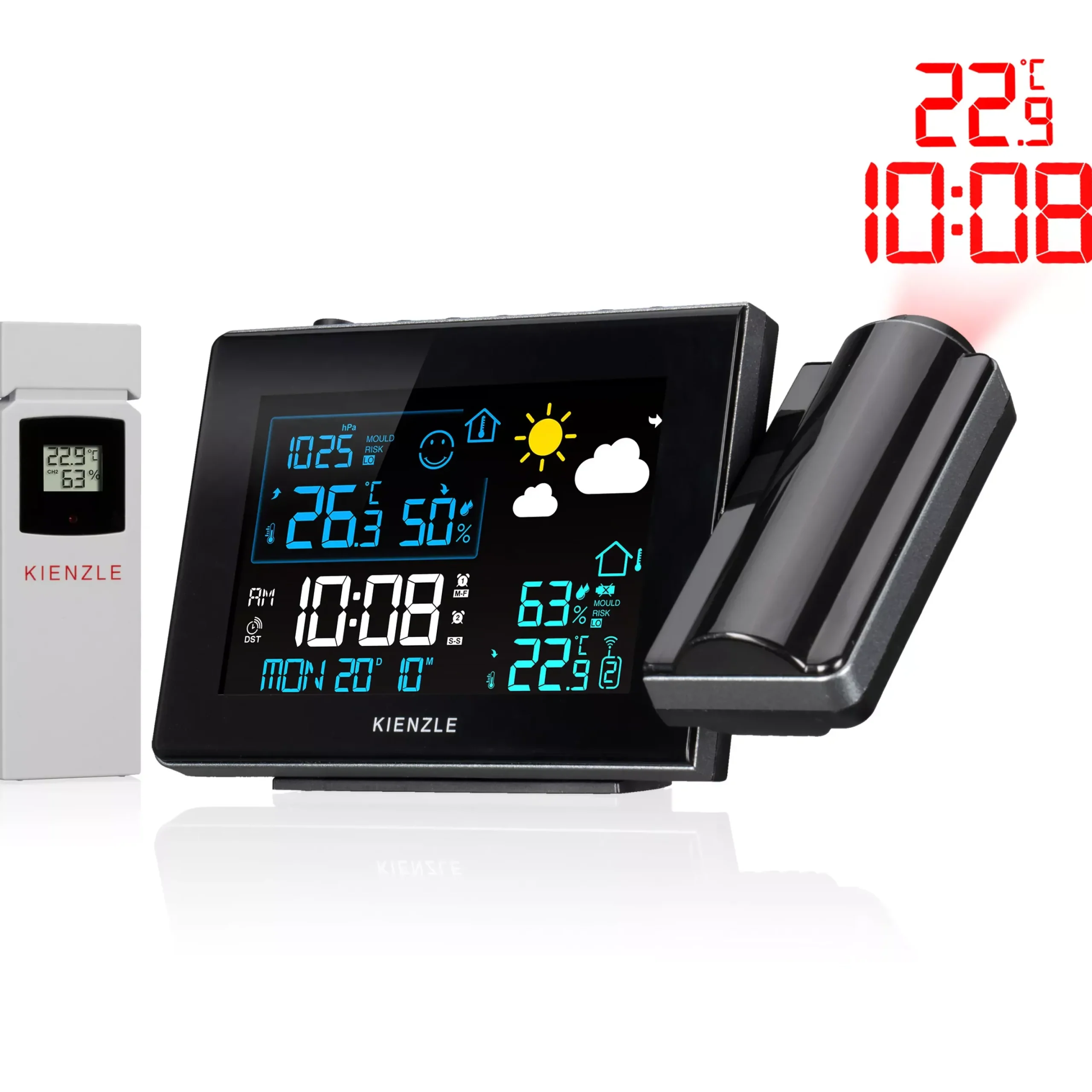 KIENZLE Funk-Wetterstation mit Projektion>Bresser Best