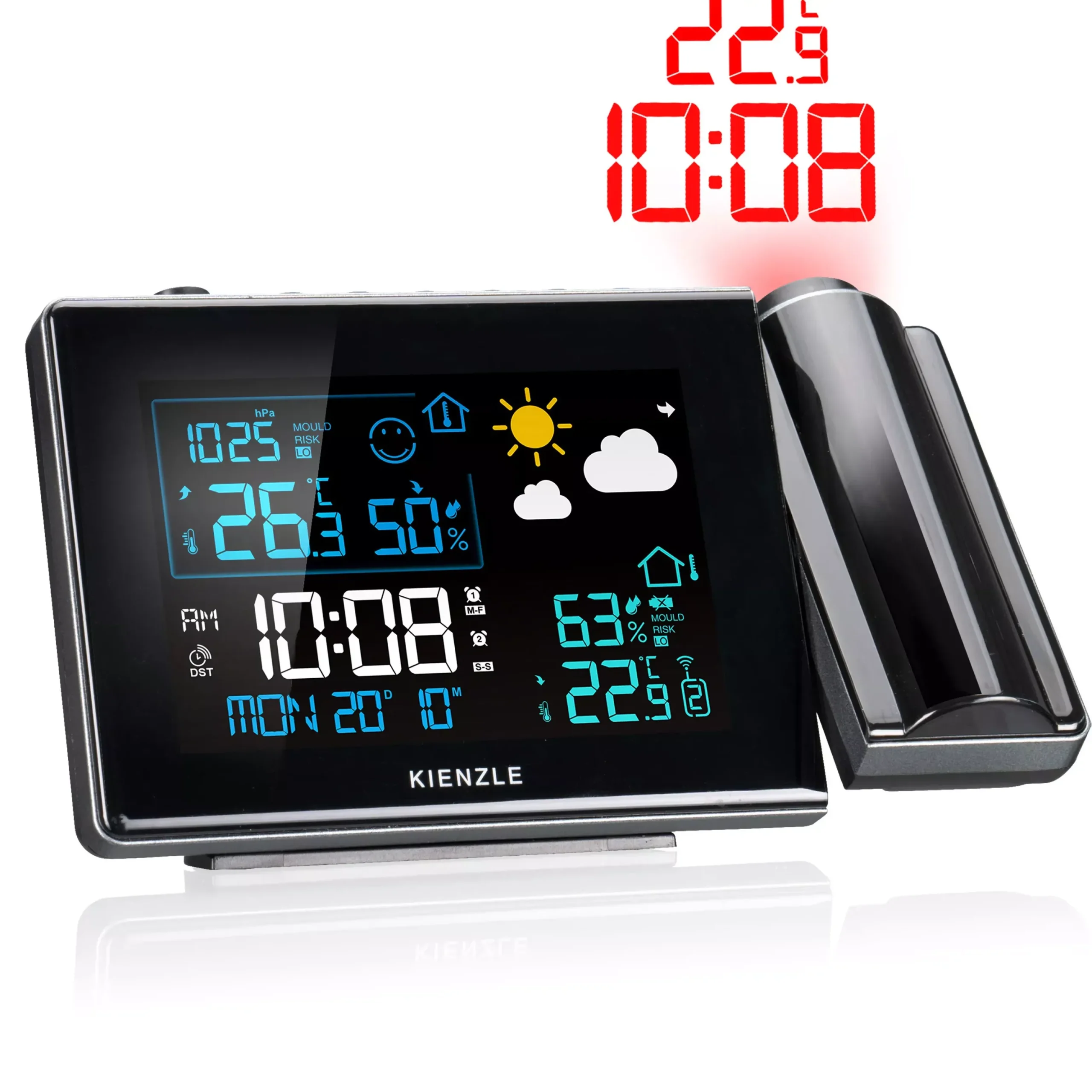 KIENZLE Funk-Wetterstation mit Projektion>Bresser Best