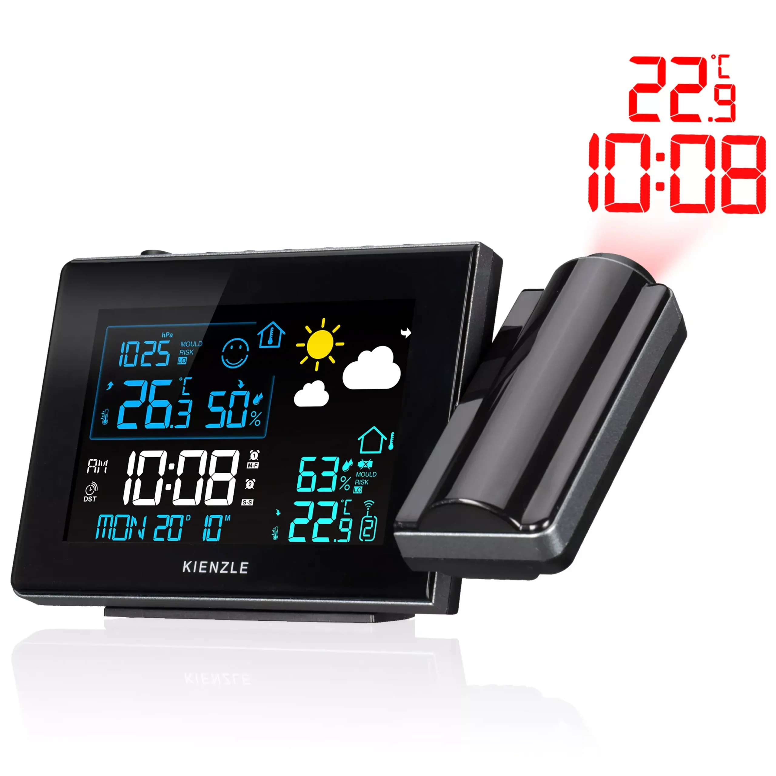 KIENZLE Funk-Wetterstation mit Projektion>Bresser Best