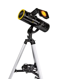 NATIONAL GEOGRAPHIC 76/350 Teleskop mit Sonnenfilter und Smartphone-Halter>Bresser Discount
