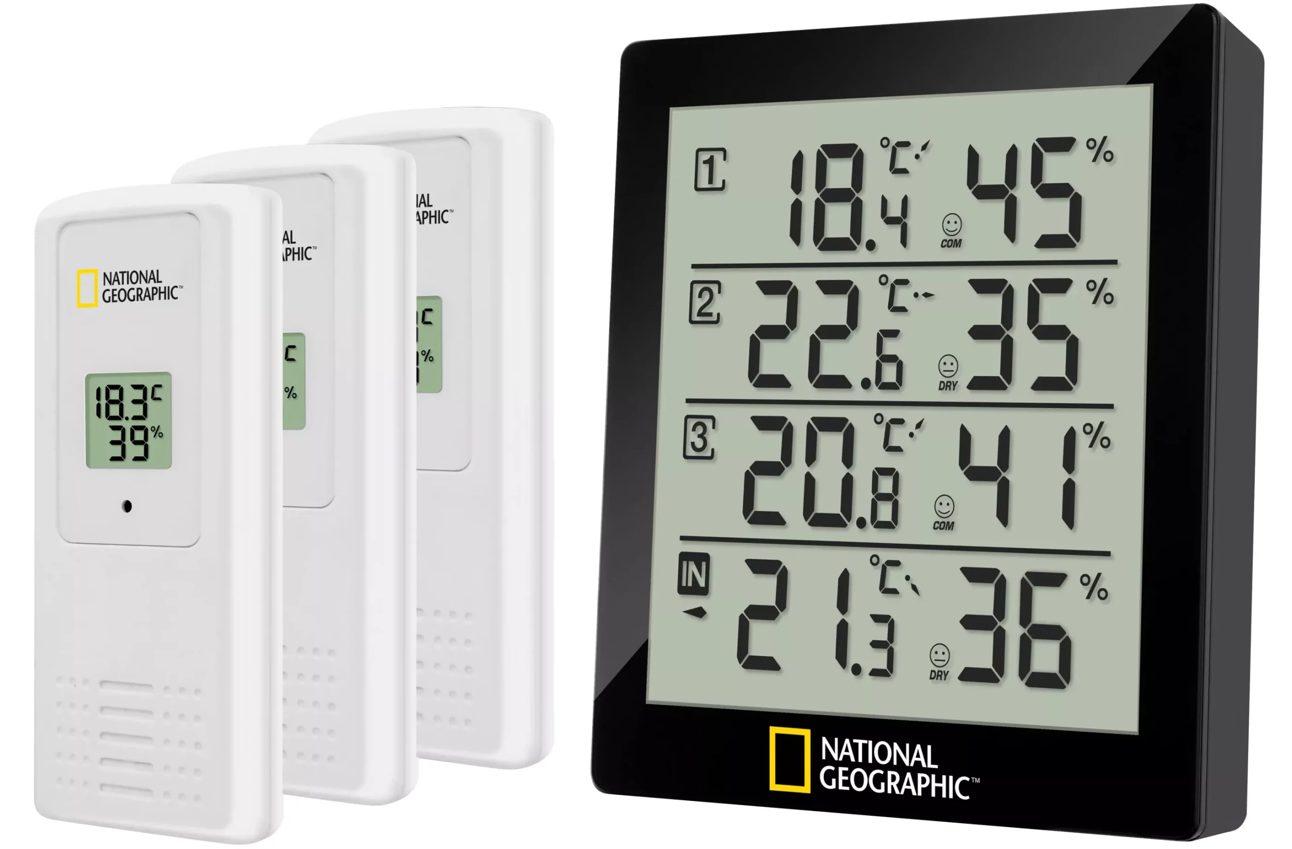 NATIONAL GEOGRAPHIC Digitales Thermo-Hygrometer für 4 Messbereiche - schwarz>Bresser Cheap
