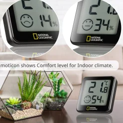 NATIONAL GEOGRAPHIC Thermo-Hygrometer Tempy 4er-Set><noscript><img width=