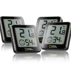 NATIONAL GEOGRAPHIC Thermo-Hygrometer Tempy 4er-Set><noscript><img width=