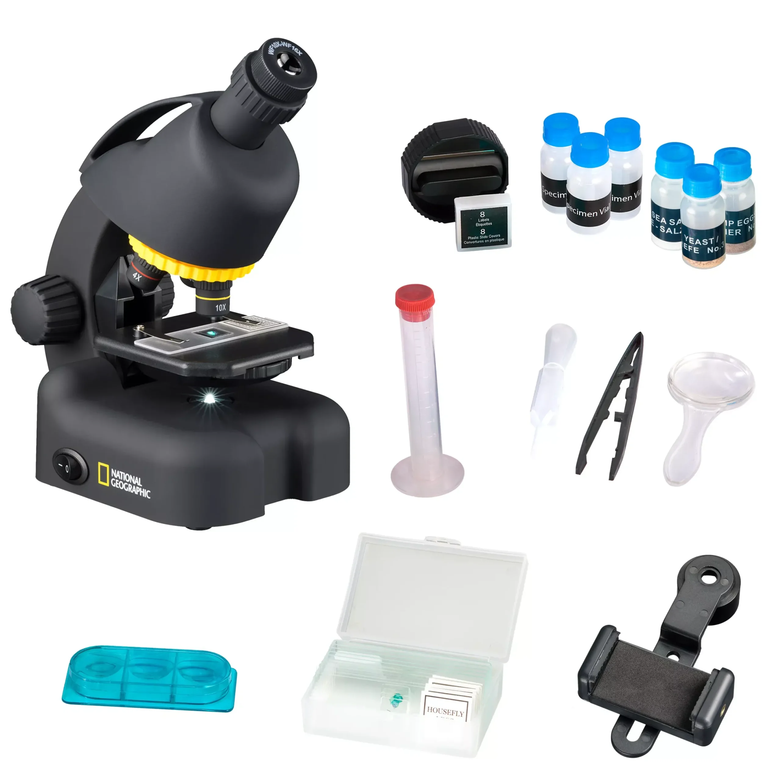 NATIONAL GEOGRAPHIC 40-640x Mikroskop inkl. Smartphone Adapter>Bresser Outlet
