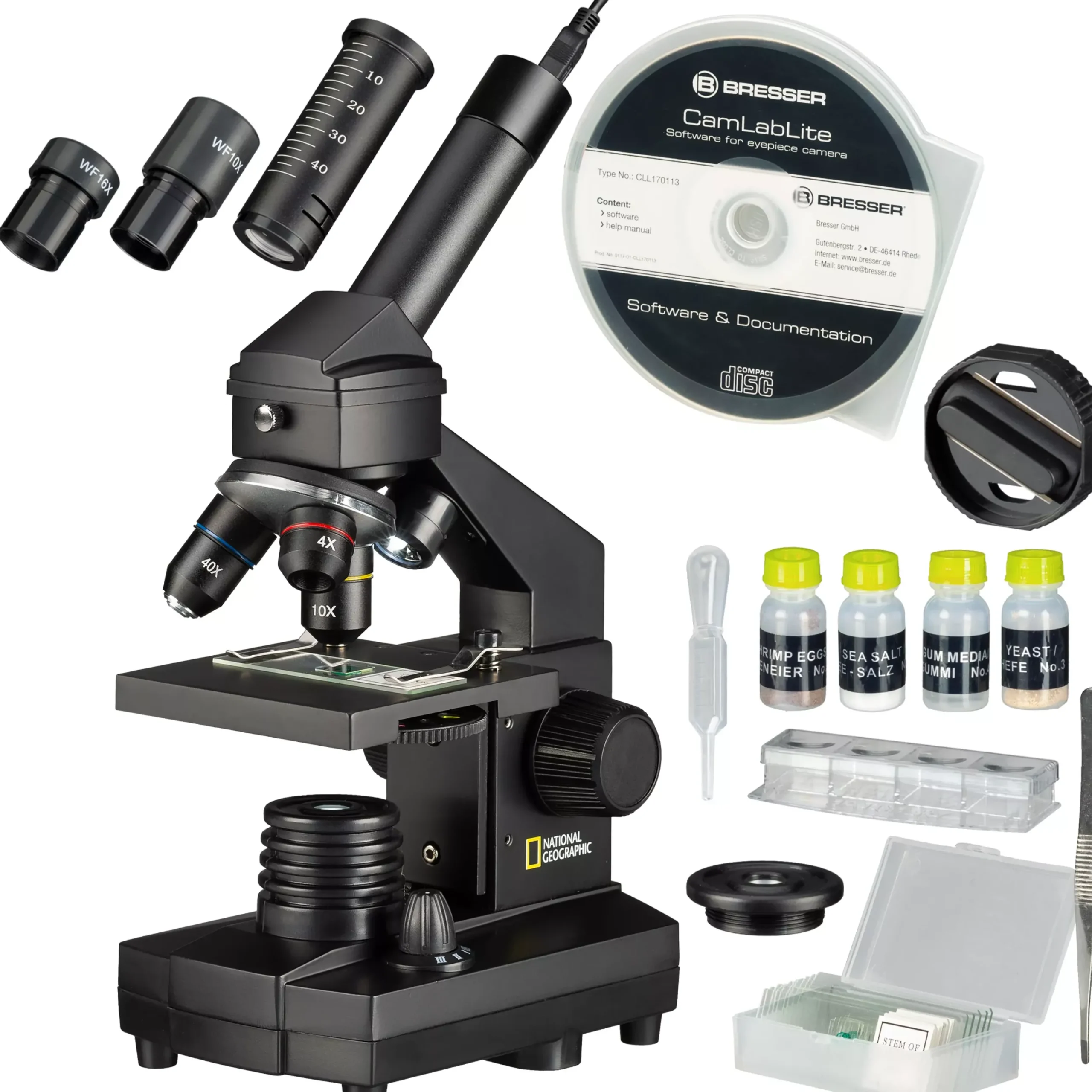 NATIONAL GEOGRAPHIC 40x-1024x Mikroskop (inkl. Koffer und USB Okular)>Bresser Flash Sale