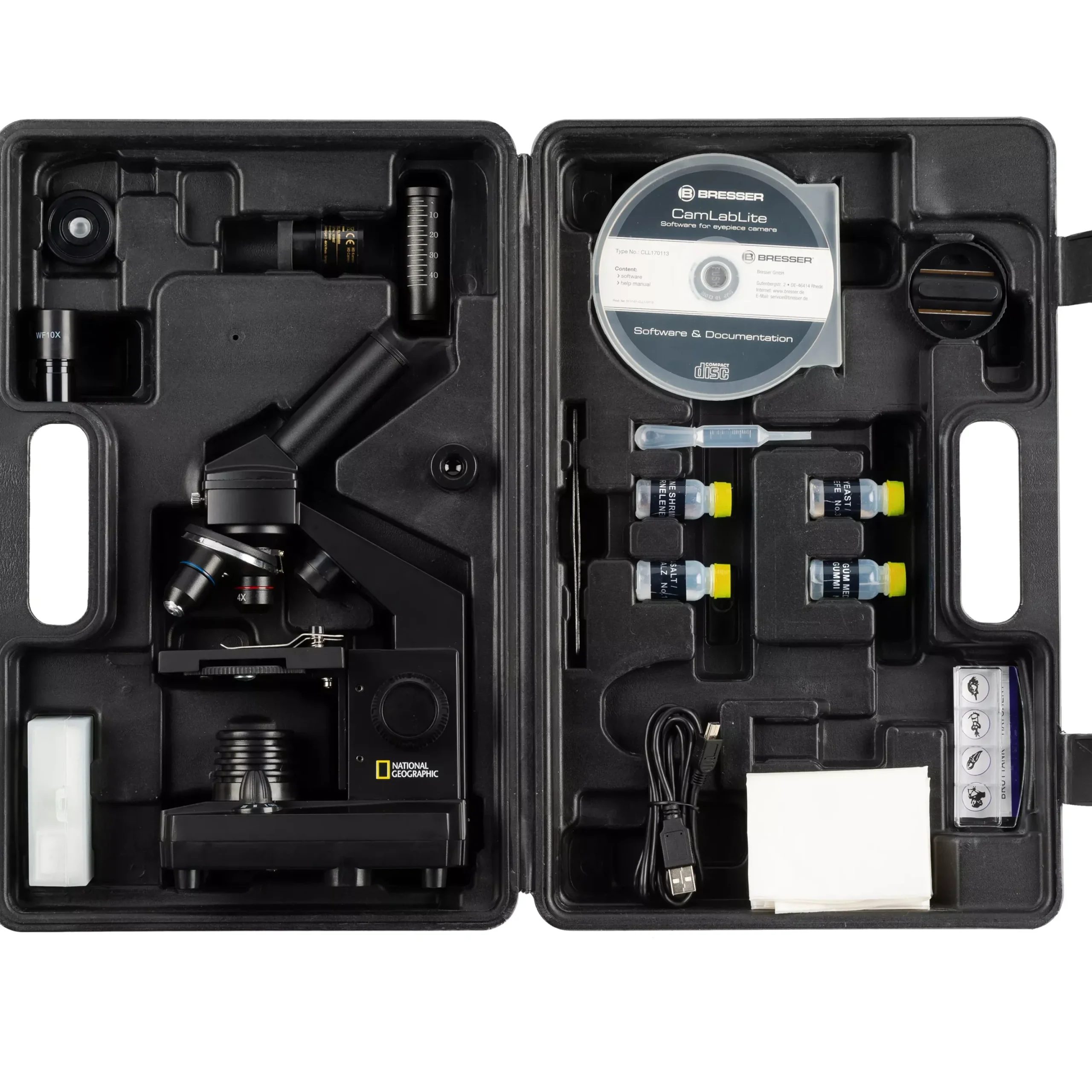 NATIONAL GEOGRAPHIC 40x-1024x Mikroskop (inkl. Koffer und USB Okular)>Bresser Flash Sale