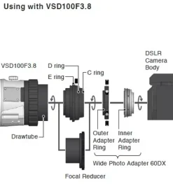 Vixen Wide Photo Adapter 60DX für Nikon><noscript><img width=